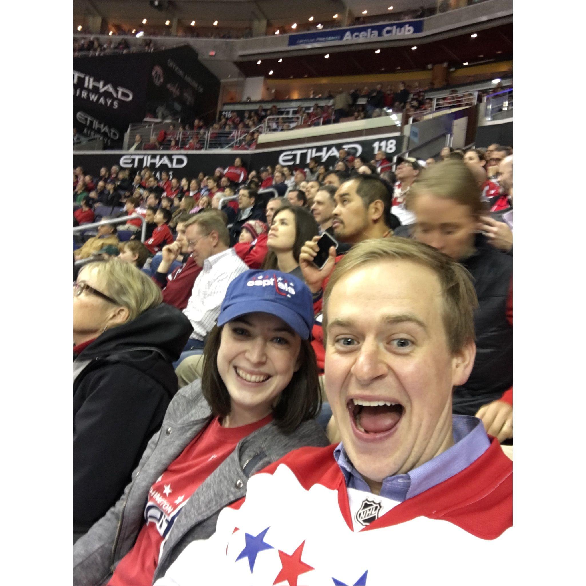 Our first Capitals game together