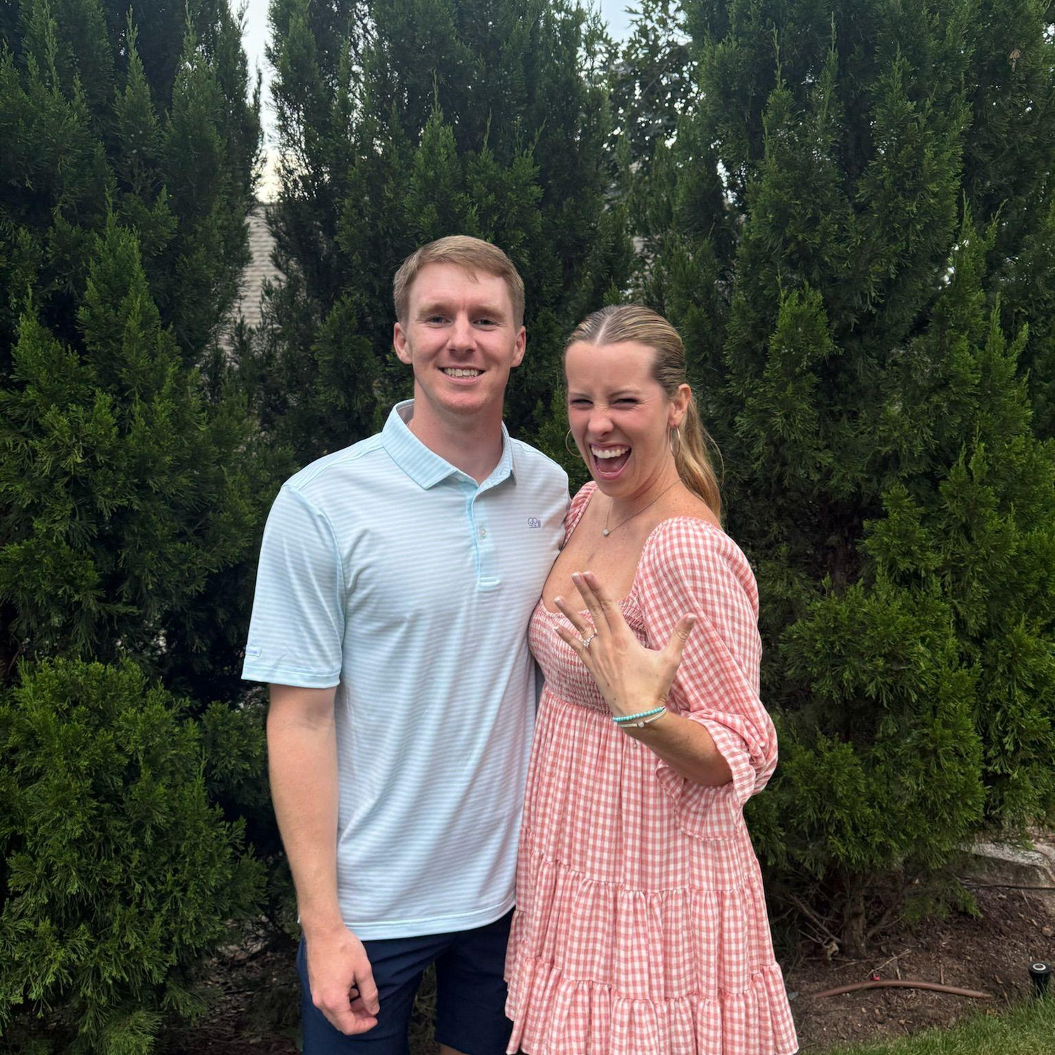 The surprise engagement party that Nate planned with my mom after he proposed!