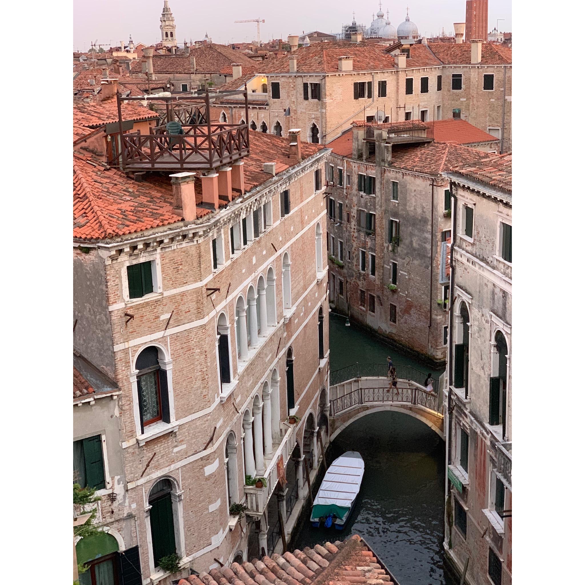 The view from our Venetian palazzo