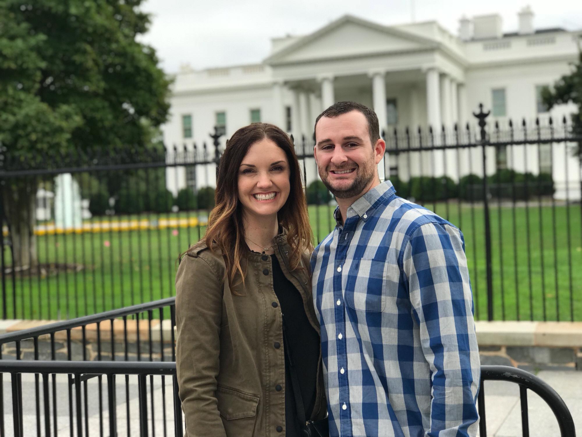 Our White House engagement photo!