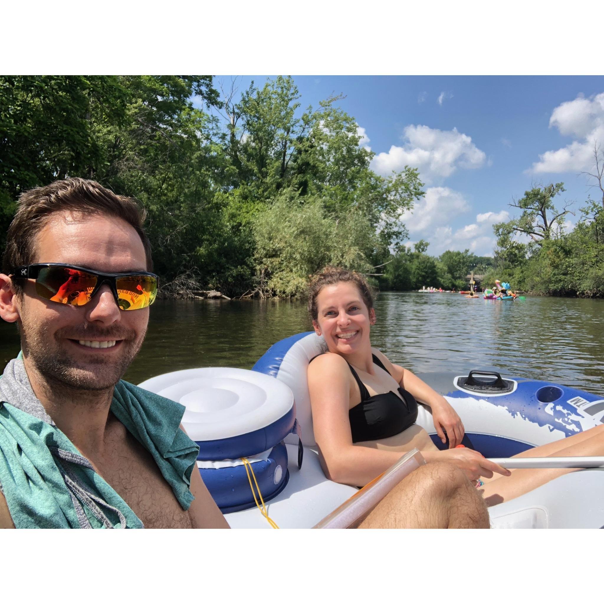 Year 4 - It took us 2.5 year but we finally floated down the Huron river together!