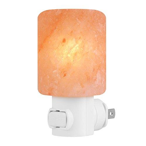 Syntus HM065 Himalayan Lamp Natural Crystal Salt Glow Hand Carved Night Wall, UL Listed Plug for Lighting, Decoration, Yellow