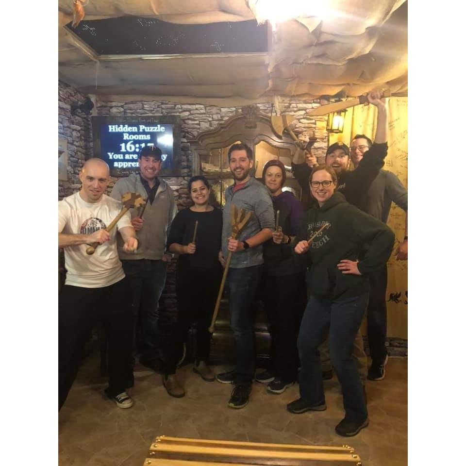 Escape room with the gang