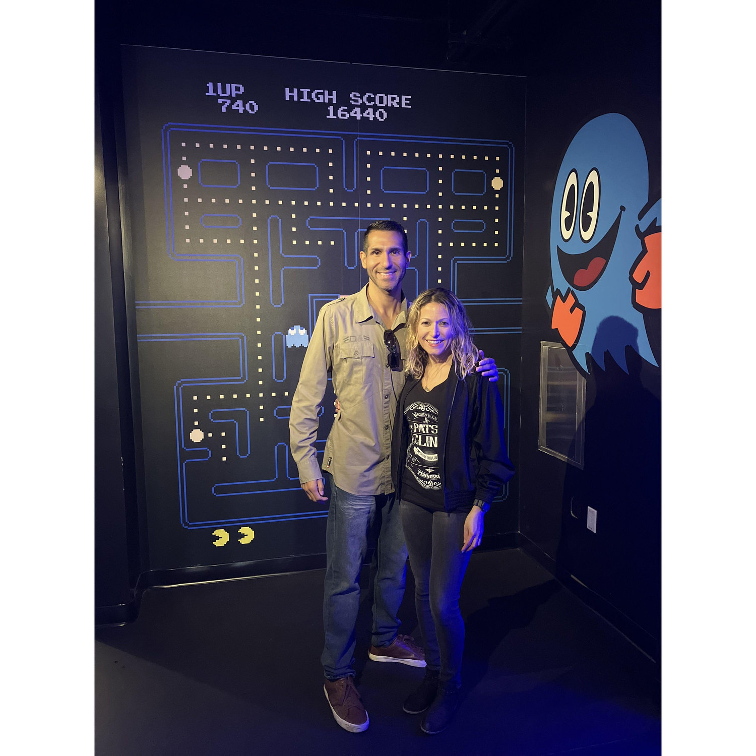 Pac-Man exhibit at the Comic Con Museum.