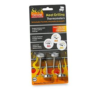 Taylor - Meat Grilling Cooking Thermometers (Set of 4)