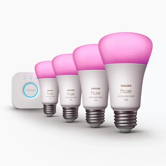 Philips Hue White and Color Ambiance A19 75W Smart LED Starter Kit*