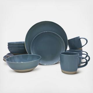 Shell Bisque 16-Piece Dinnerware Set, Service for 4
