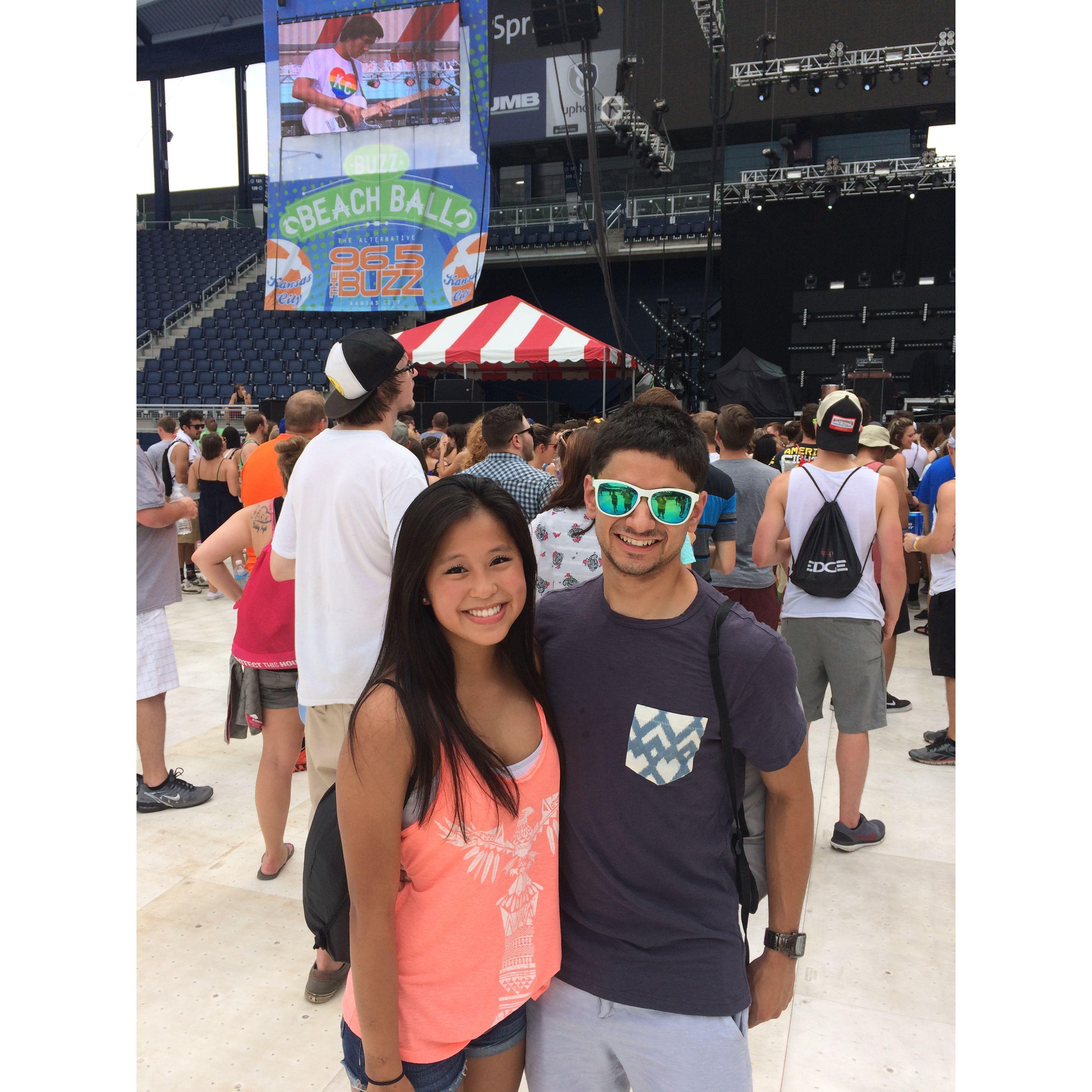 2015 - First music festival together where the love for concerts developed!