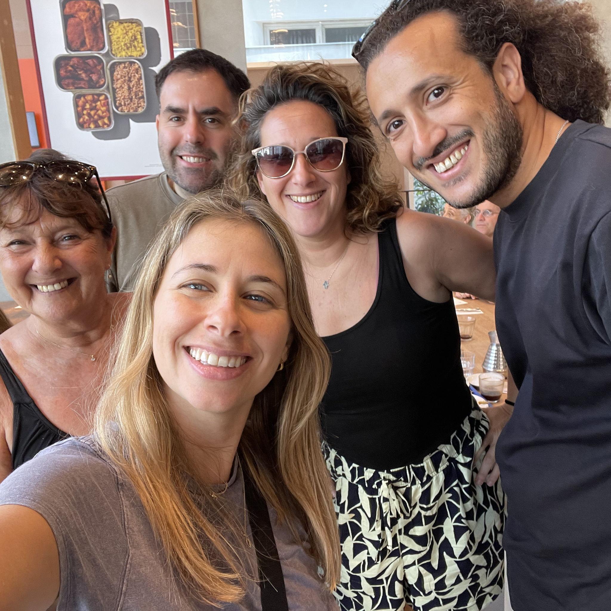 Celebrating our engagement with friends!