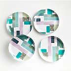 Crate & Barrel Outdoor Ionna Melamine Salad Plates, Set of 4