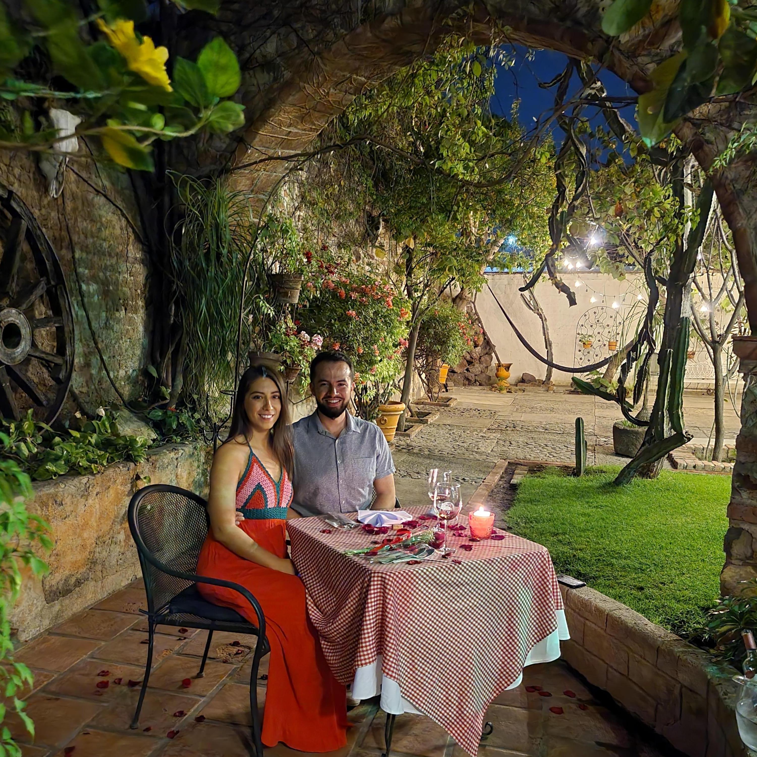 The most magical proposal you could imagine. This photo was taken before Juan popped the question!