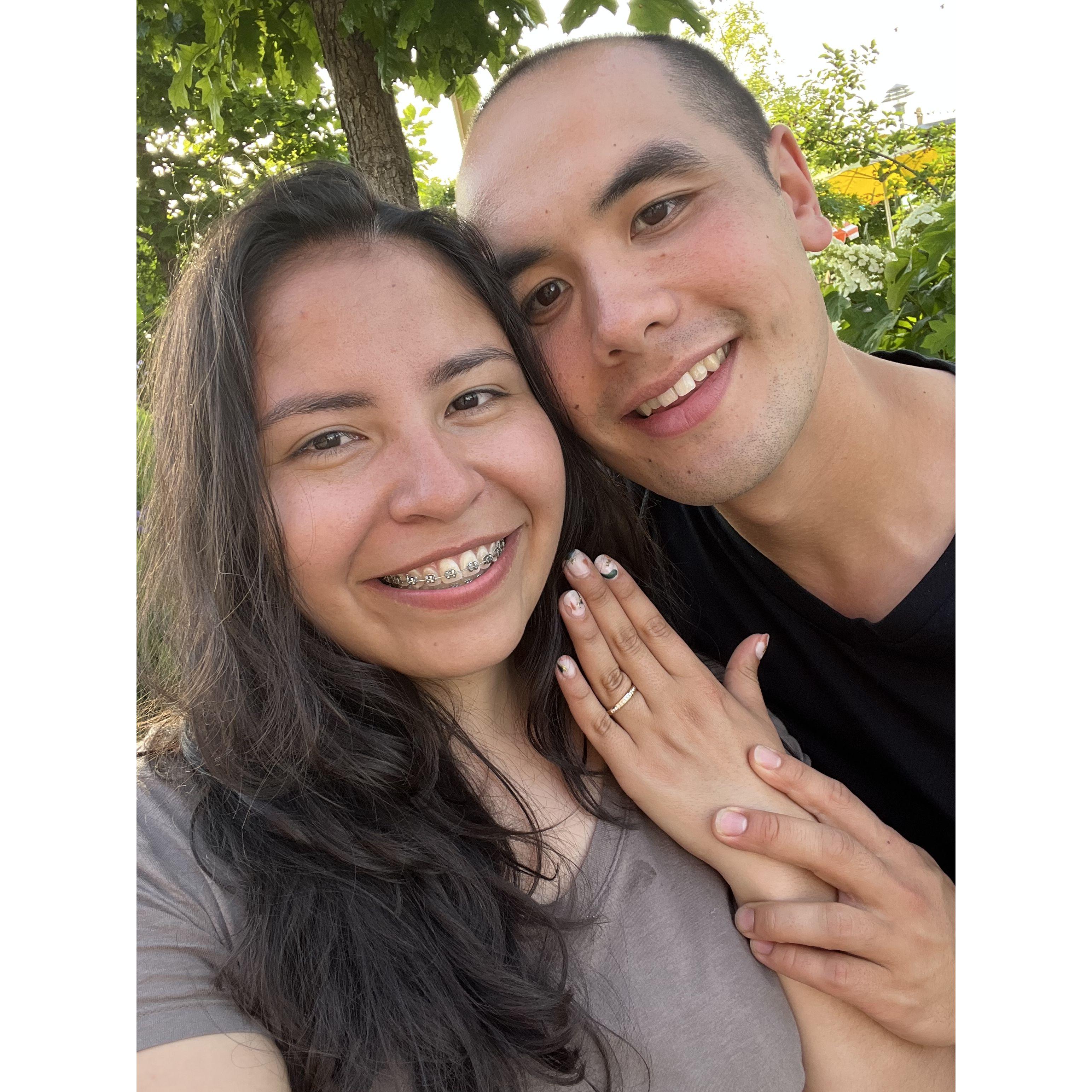 We got engaged in June 6th, 2022