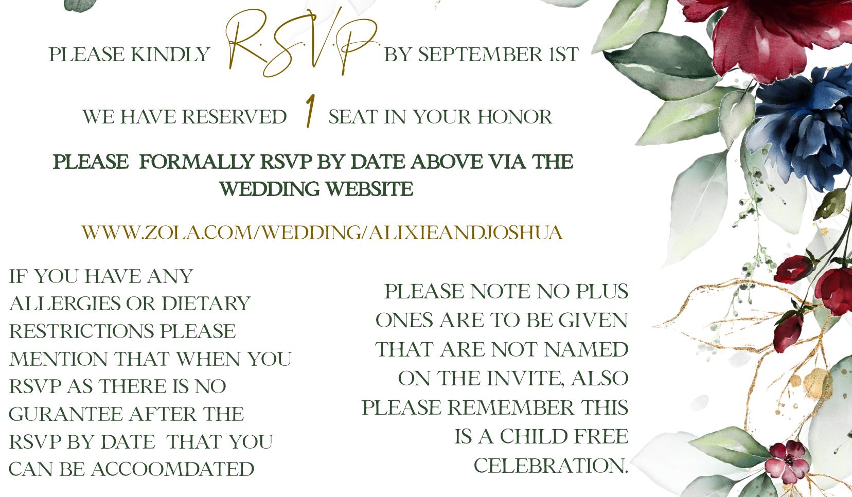 The Wedding Website of Alixié Charles and Joshua Payne