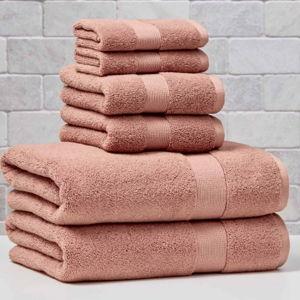 Better Homes & Gardens Signature Soft Solid 6 Piece Towel Set,Old Rose