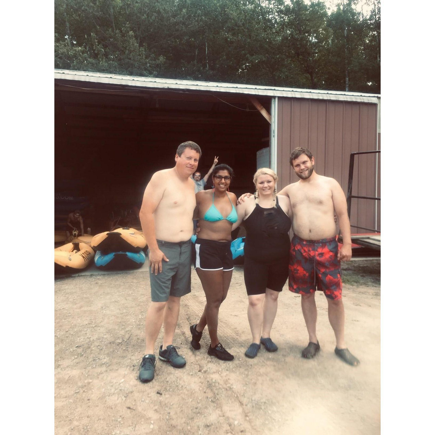 Crazy whitewater rafting trip with friends!
