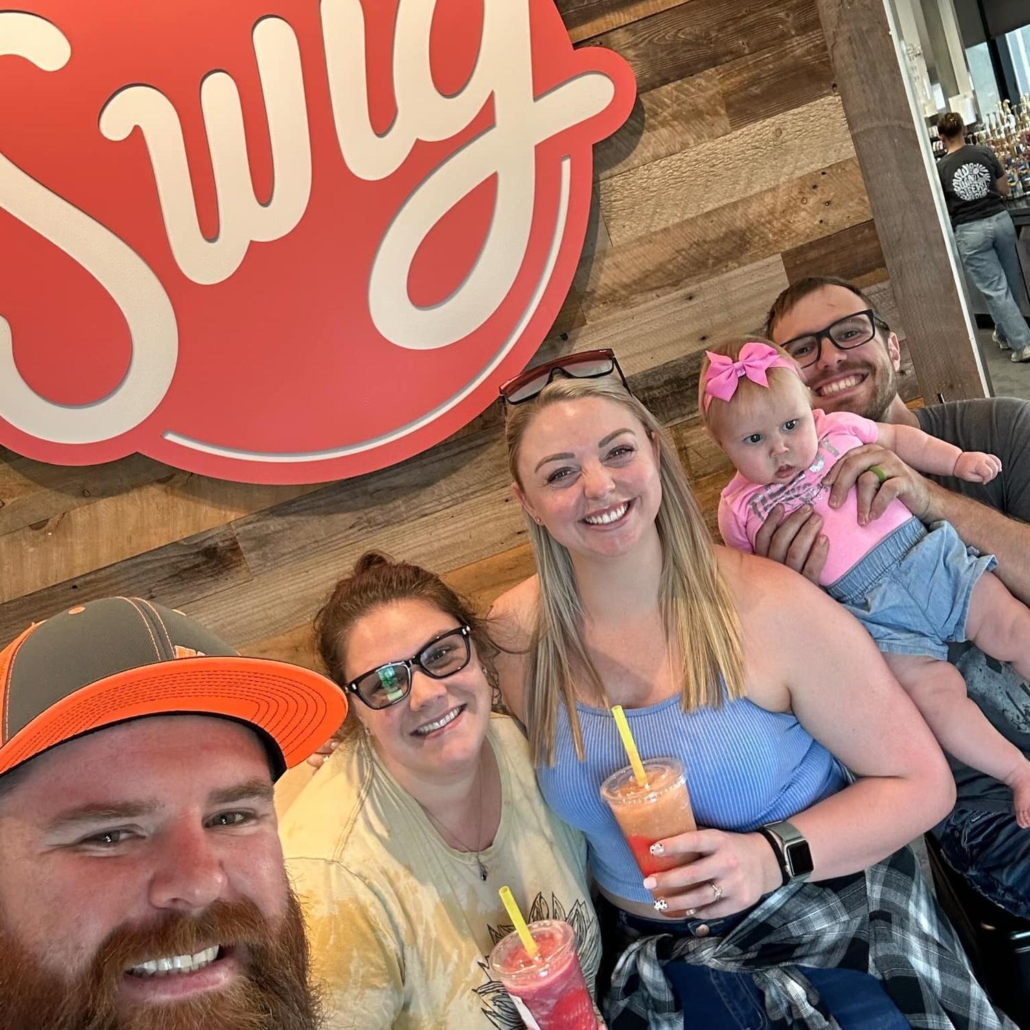 Trying Swig for the first time with Anika and Tyler!