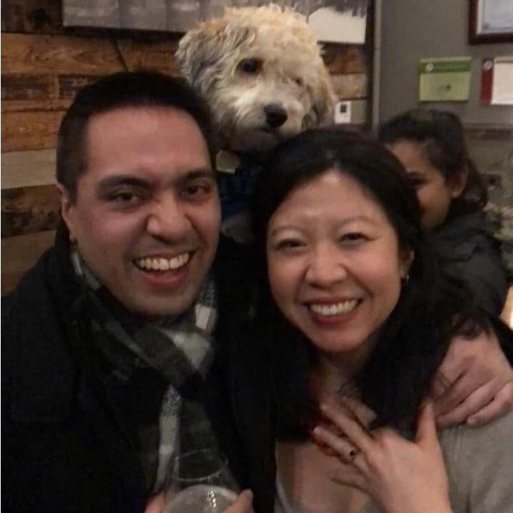 The three of us on our big day.