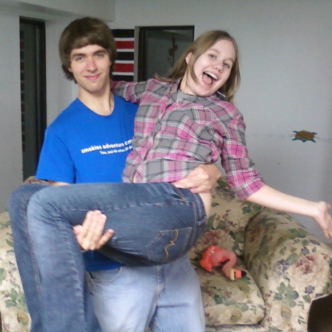 One of our oldest pictures, taken while we were in high school!
