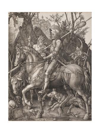 The Knight, Death and The Devil, by Albrecht Dürer (12x16)