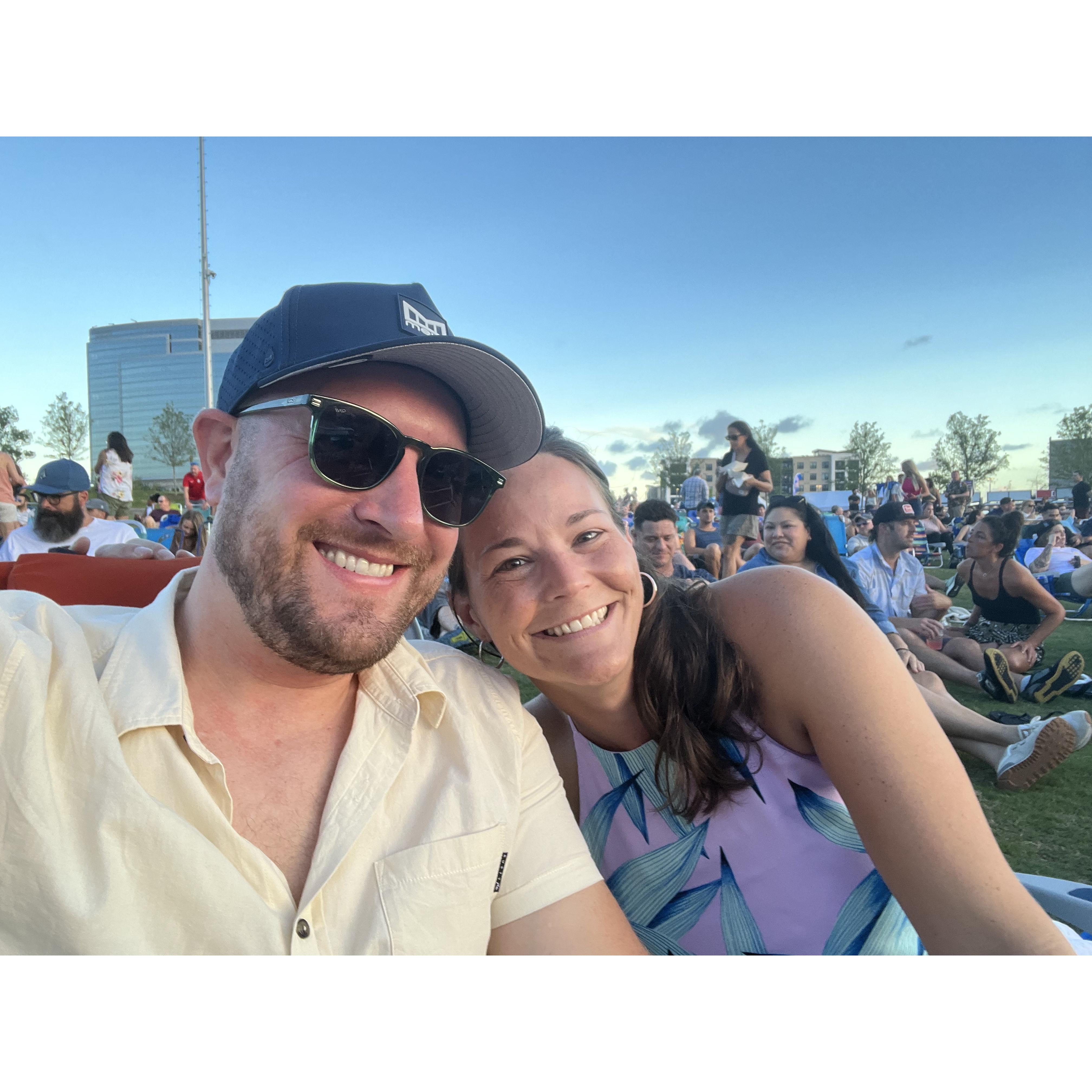 Lawn seats at Live Oak Bank Pavilion