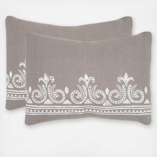 Vintage Motif Throw Pillow, Set of 2