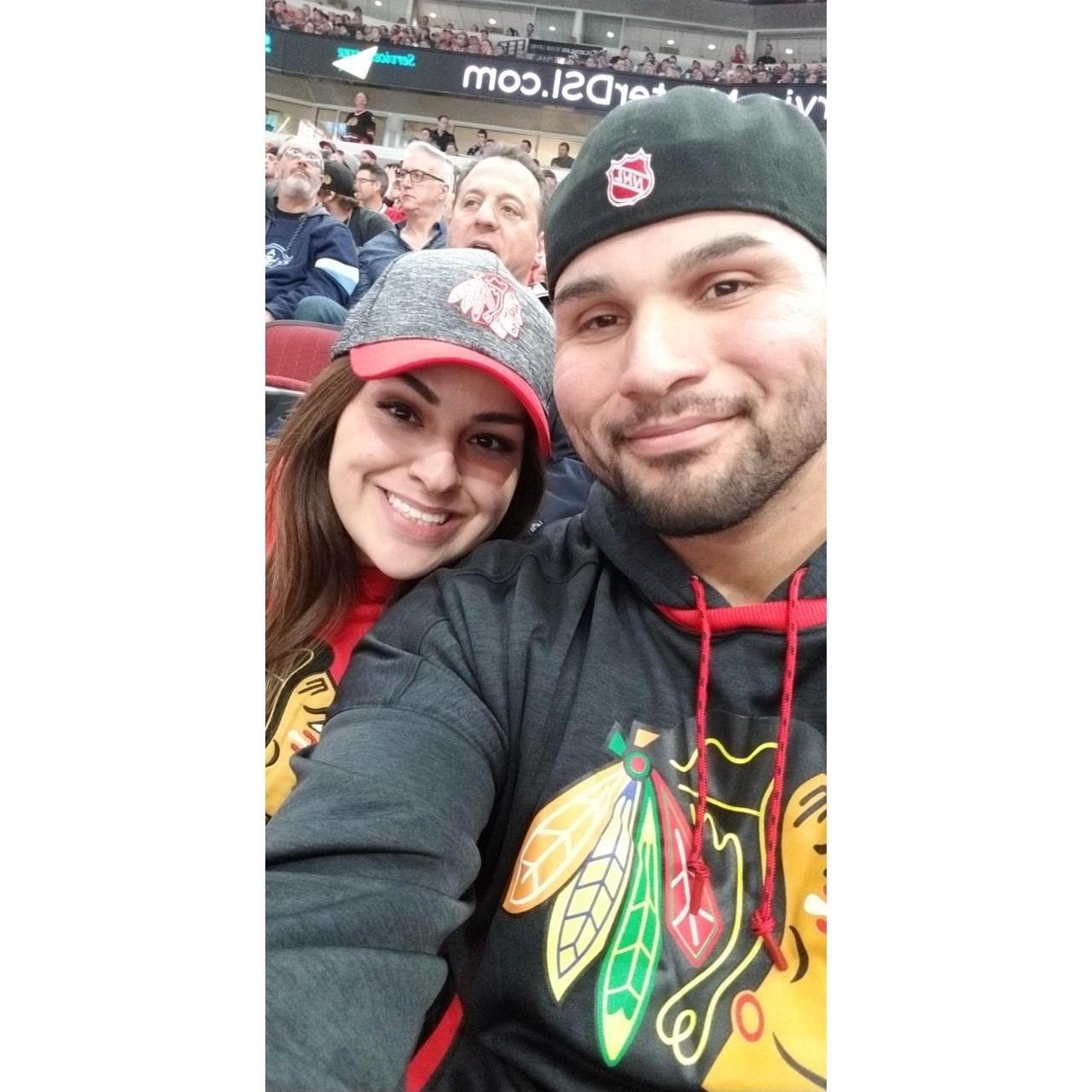 First Hawks Game together!
