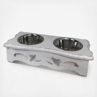 Bulldog Double Pet Feeder