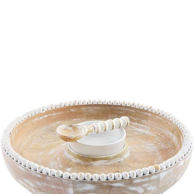 Mud PieClassic Beaded Chip & Dip Set