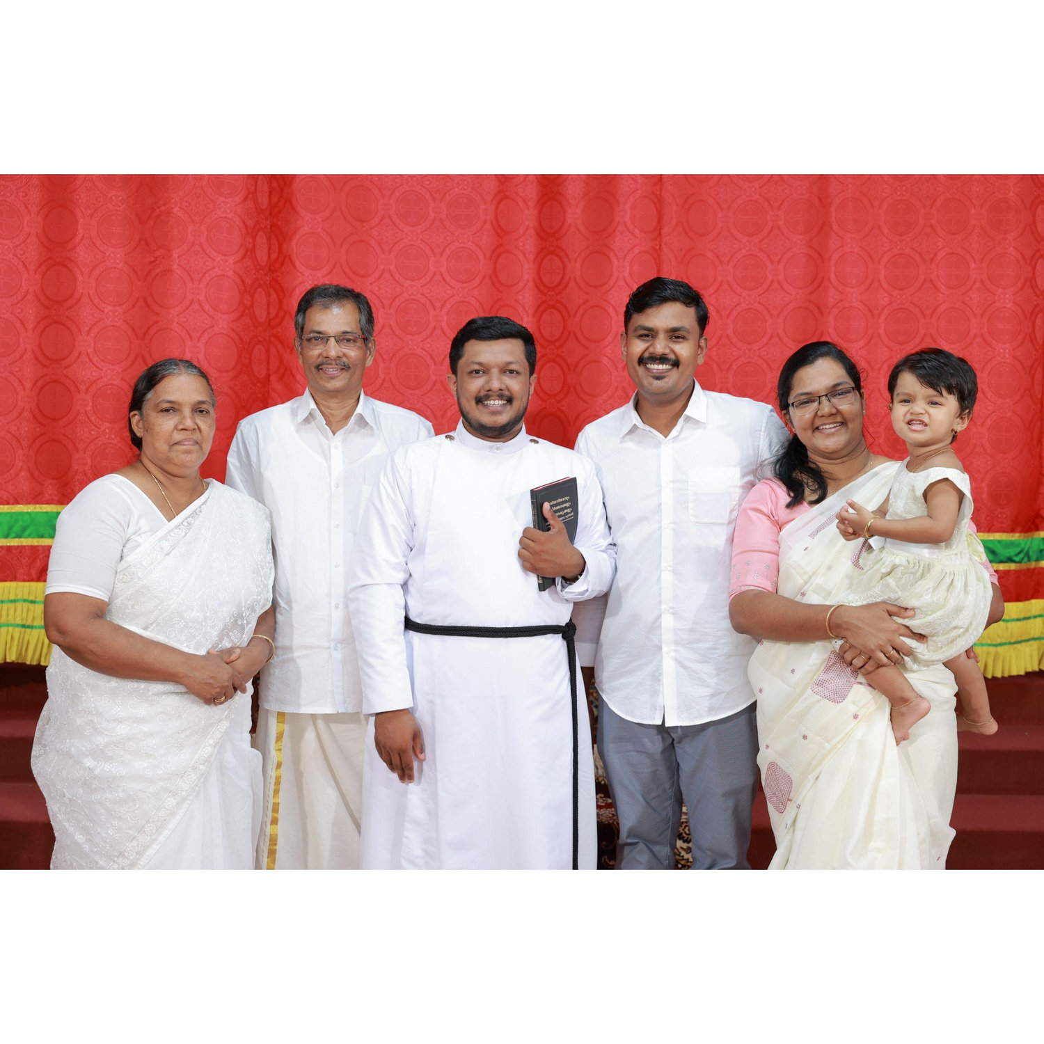 Mr Thomas K C, Mrs Mariamma Thomas (Parents). Mrs Jeena Thomas (Sister), Mr Georgey Johnson (Brother in Law), Jeeval Georgey (Niece) | Kochoodathil Puthen Veedu