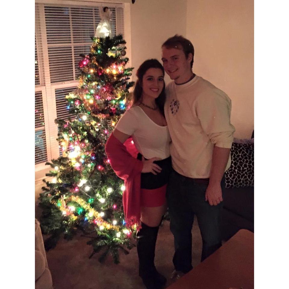 First Christmas (Nick was wearing an ugly sweater)