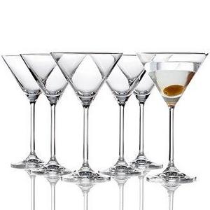 Tuscany Martini Glasses 6 Piece Value Set