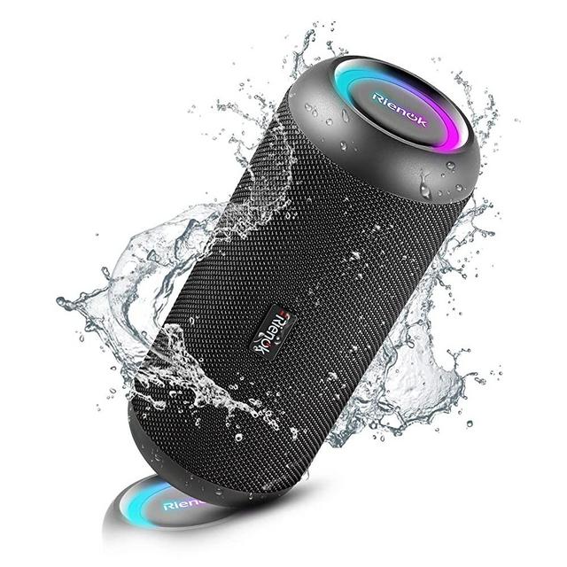 RIENOK Portable Bluetooth Speaker 30W Wireless Speaker TWS Pairing HD Stereo Sound IP67 Waterproof Outdoor Sport Speakers Bluetooth 5.0 for Home Party