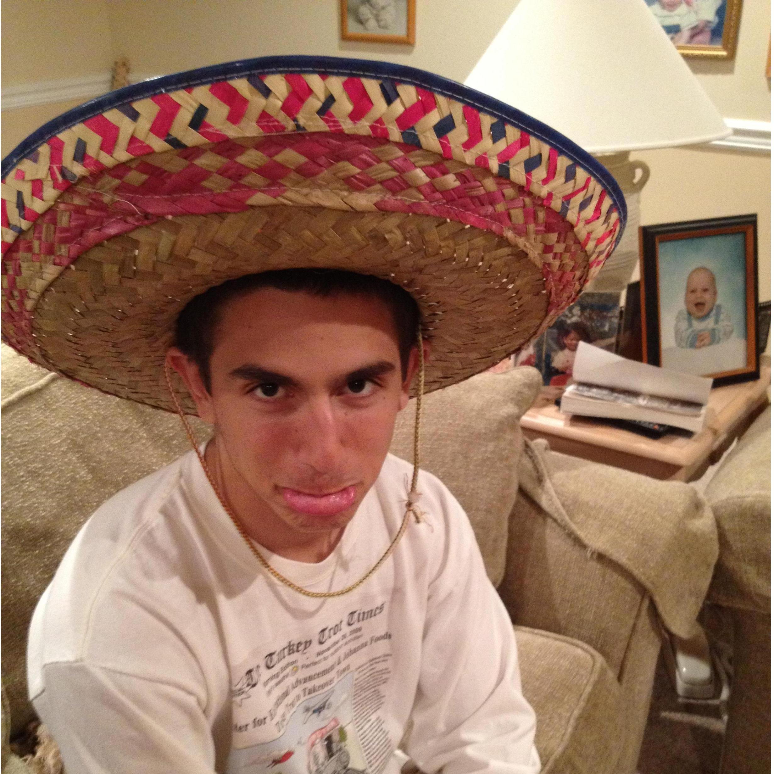 Joe's 19th birthday fiesta turned siesta in 2012, of course in Seth's basement.