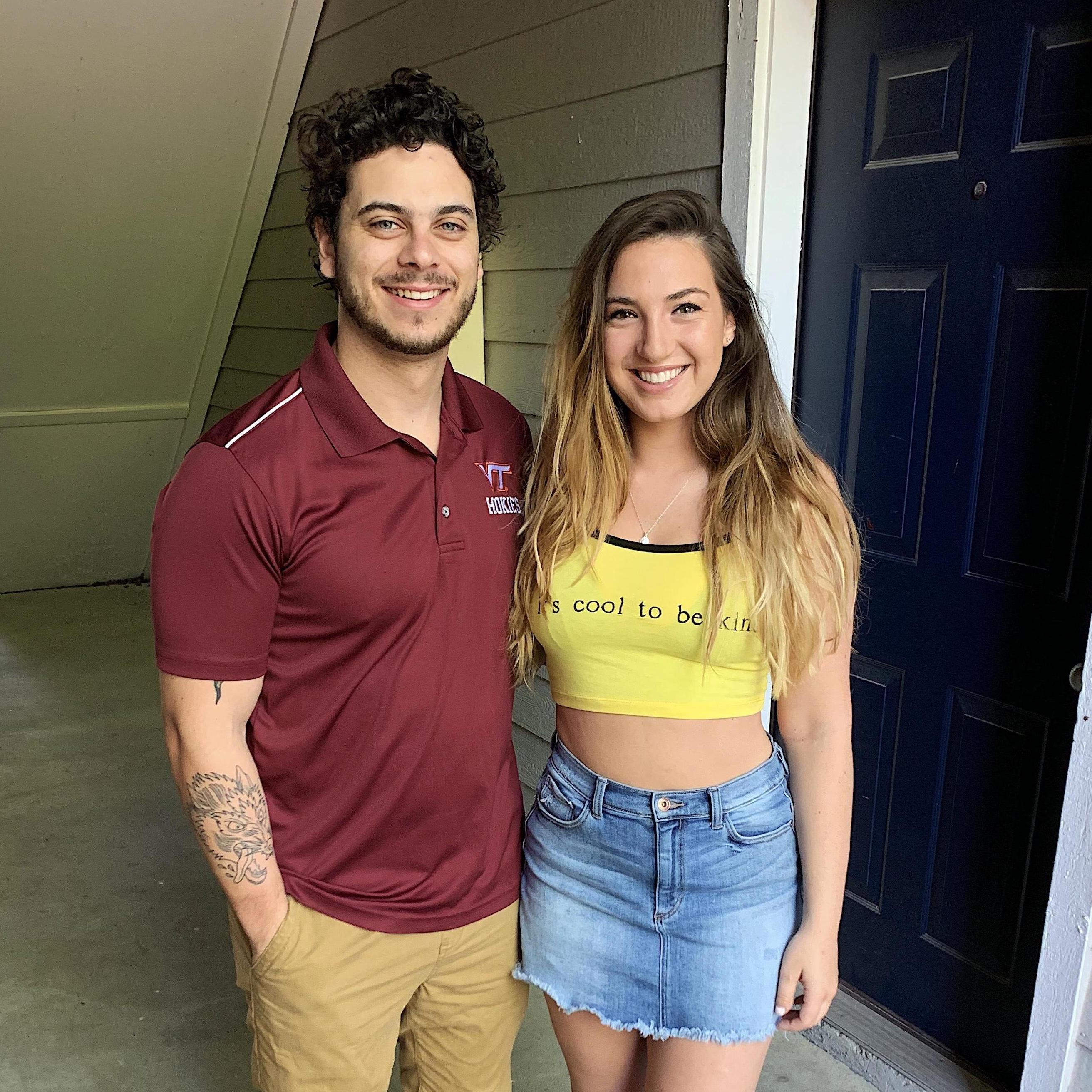 May 2019- Posed in front of their first Raleigh apartment!