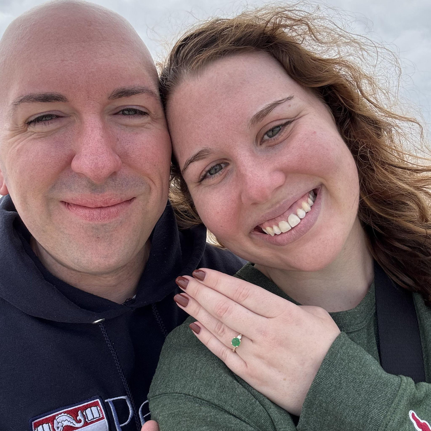 Engagement on the beach in Cape May, NJ