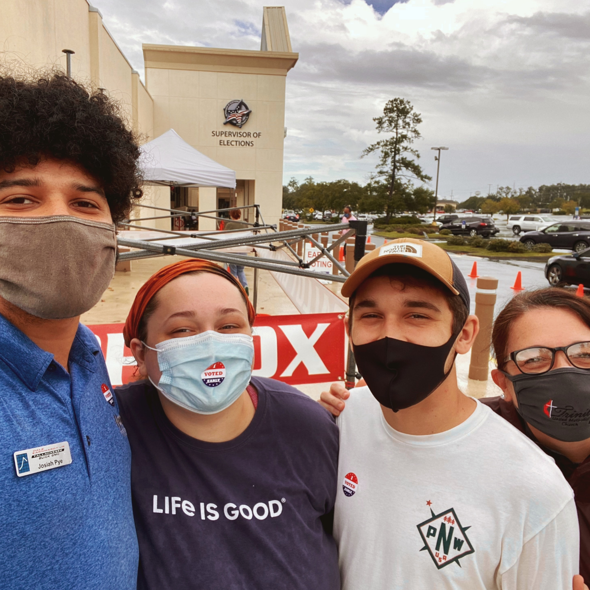 We got to vote for the first time in the 2020 election!