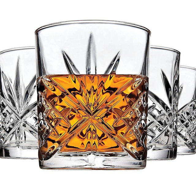 Lefonte Whiskey Glasses, Old Fashioned Whiskey Glasses, Drinking Glasses, Glass Cups, Cocktail Glasses, Set of 4