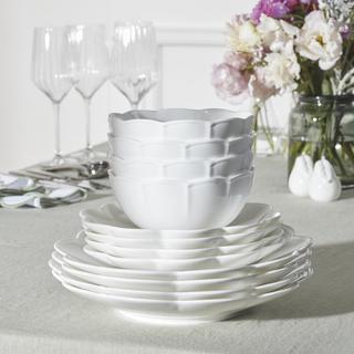 Studio 1414 Scallop 12-Piece Dinnerware Set, Service for 4