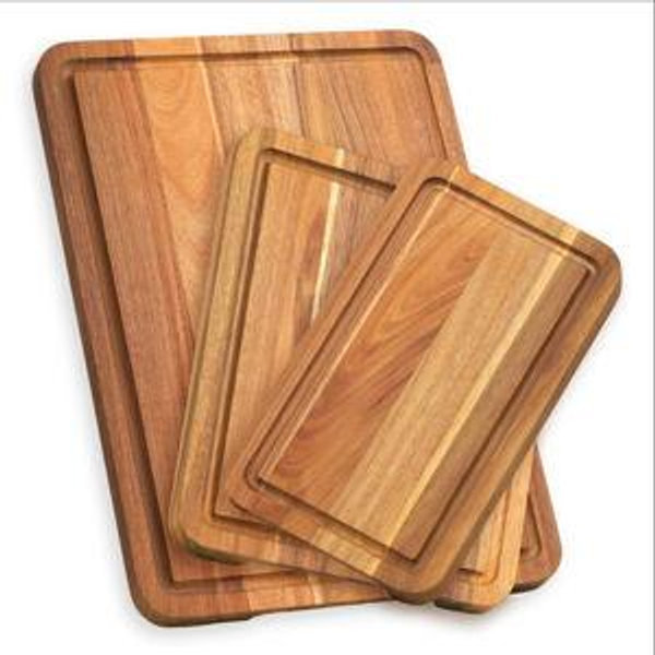 Howizz Howard 3pcs Acacia Solid Wood Cutting Board Set, Reversible Wooden Kitchen Block, Extra Large Cutting Board For Kitchen, Serving Board, Chopping Board With Juice Groove and Easy Grip Handle & Reviews | Wayfair
