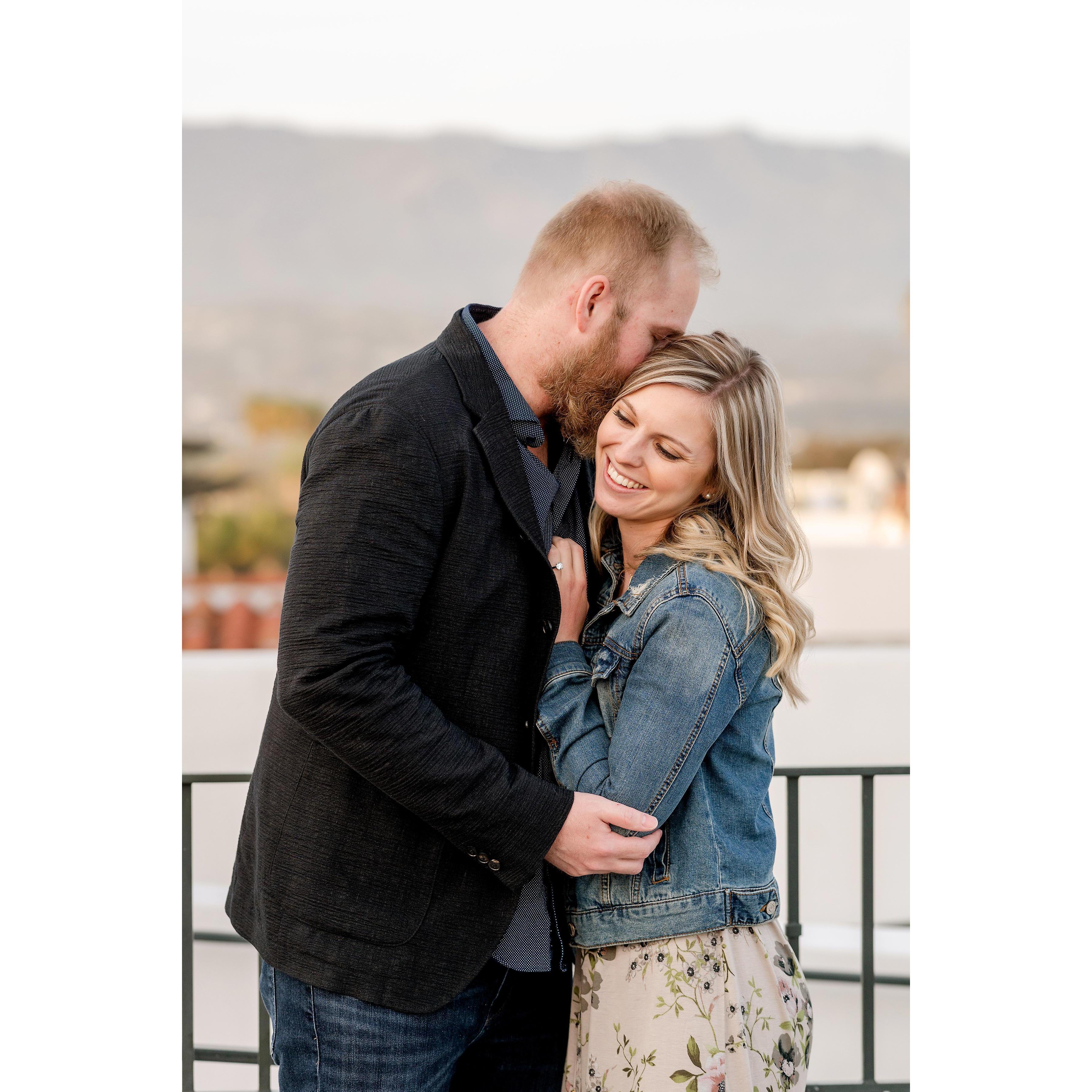 First pictures post-engagement in Santa Barbara, CA