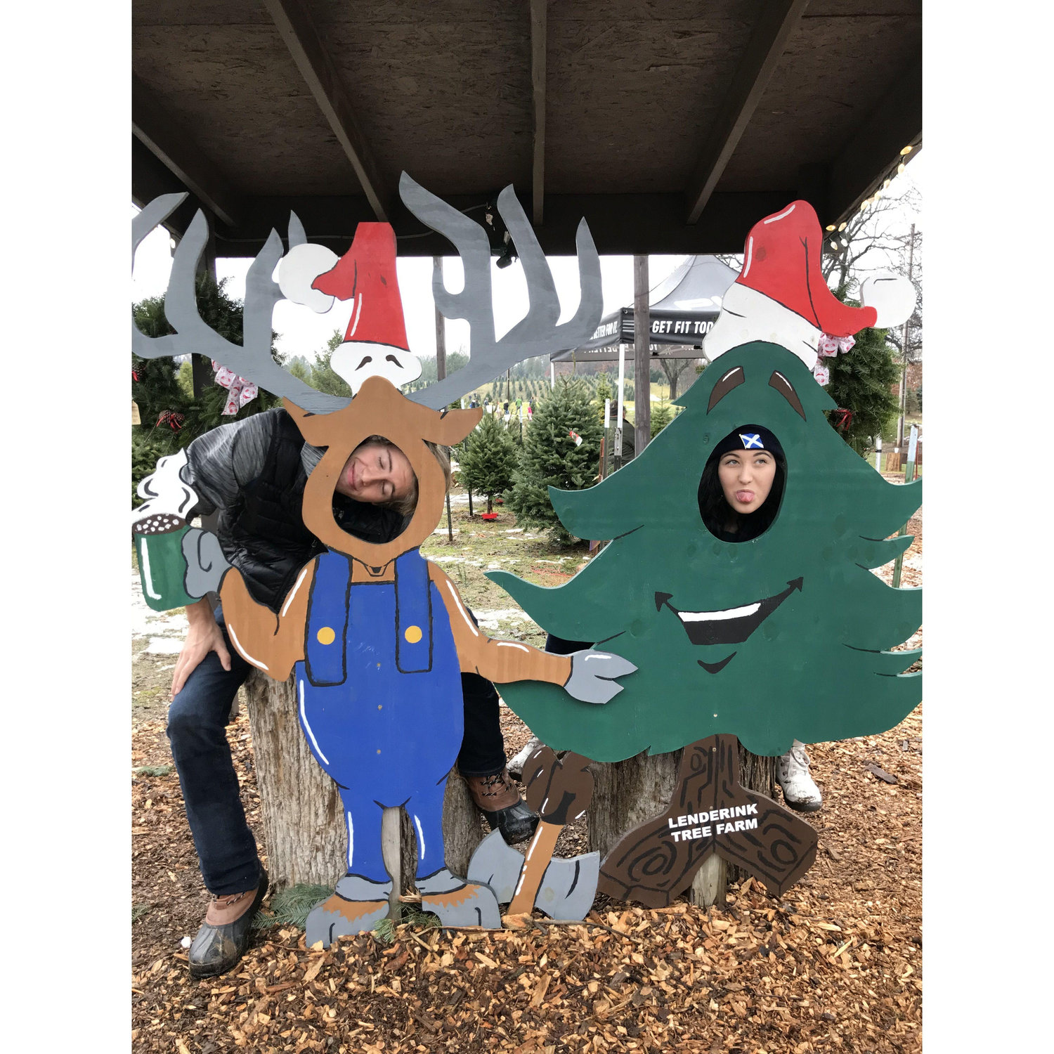1st time cutting down a Christmas tree together and celebrating the holidays together. December 2018.