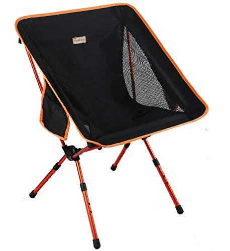 Trekology YIZI GO Portable Camping Chair - Compact Ultralight Folding Backpacking Chairs, Small Collapsible Foldable Packable Lightweight Backpack Chair in a Bag for Outdoor, Camp, Picnic, Hiking