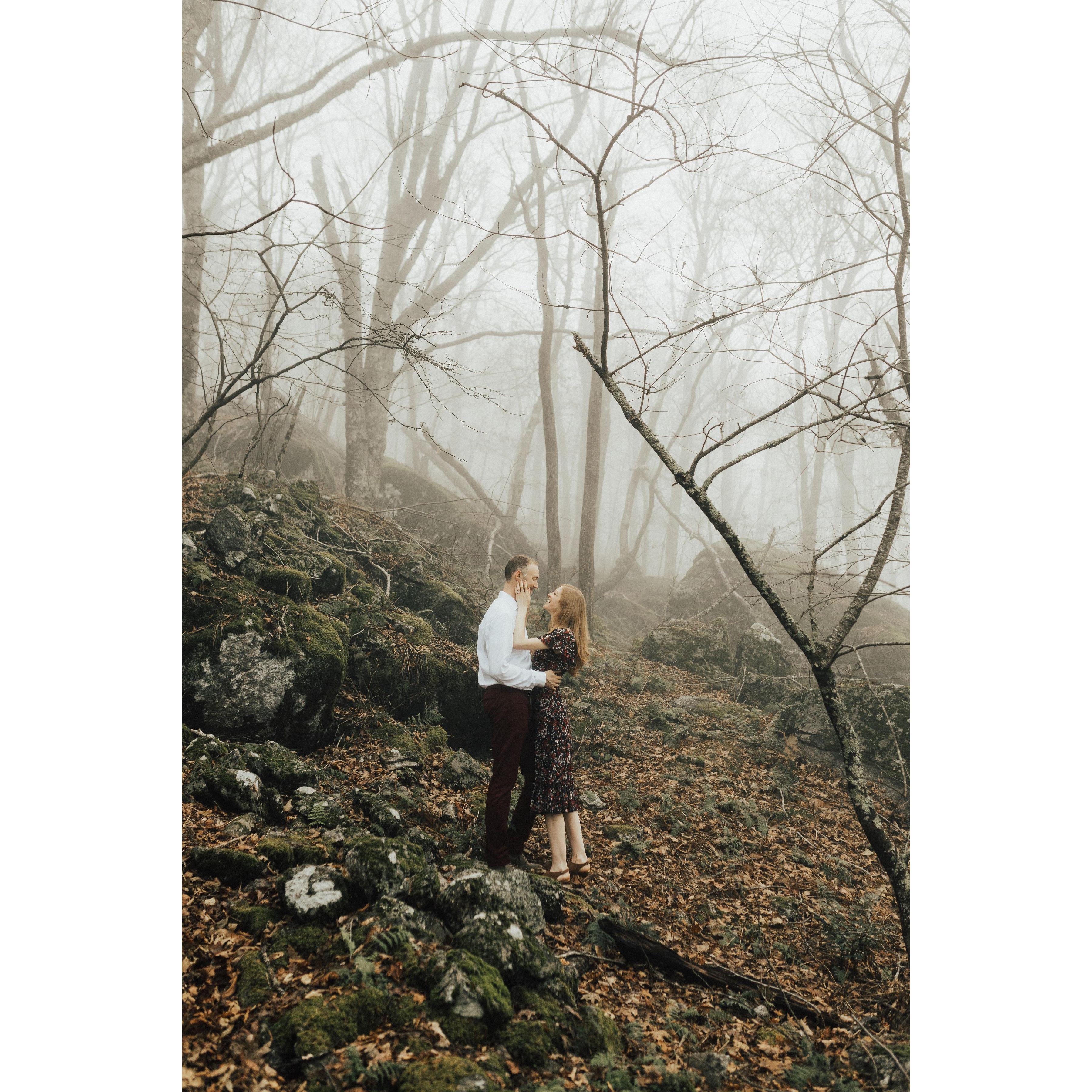 Engagement photos at Cole Mountain (Alexa Ann Photography)
