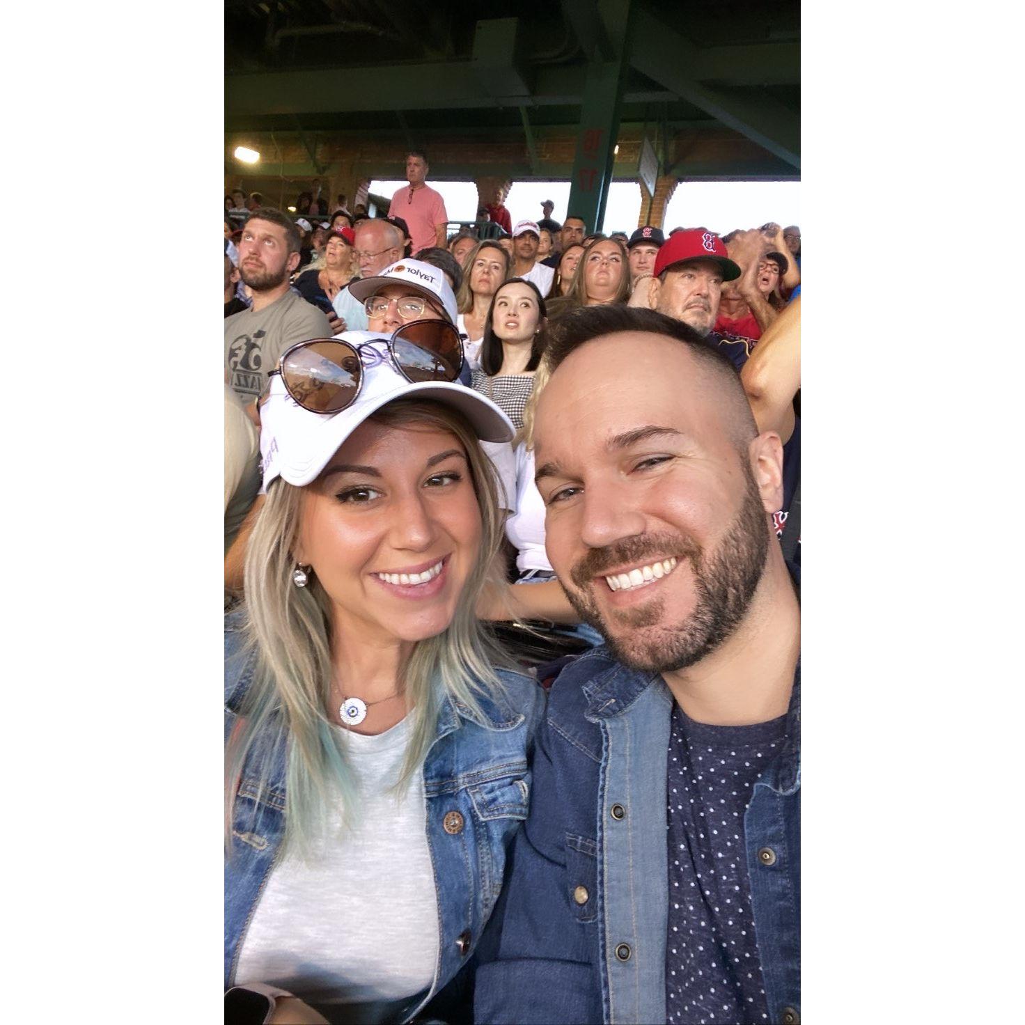 Yankee fans at Fenway