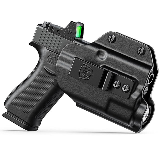 MUNALO IWB Holster Compatible with Glock 43X MOS and 43X Rail with Streamlight TLR-7 Sub/TLR-7 X Sub Light - Concealed Carry Holster with Optic Cut, Appendix Inside Waistband (Right Hand)