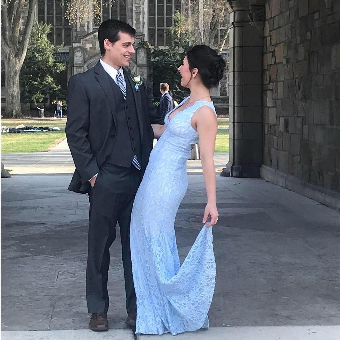 Destinee and Aaron at the Barrister's Ball in Ann Arbor