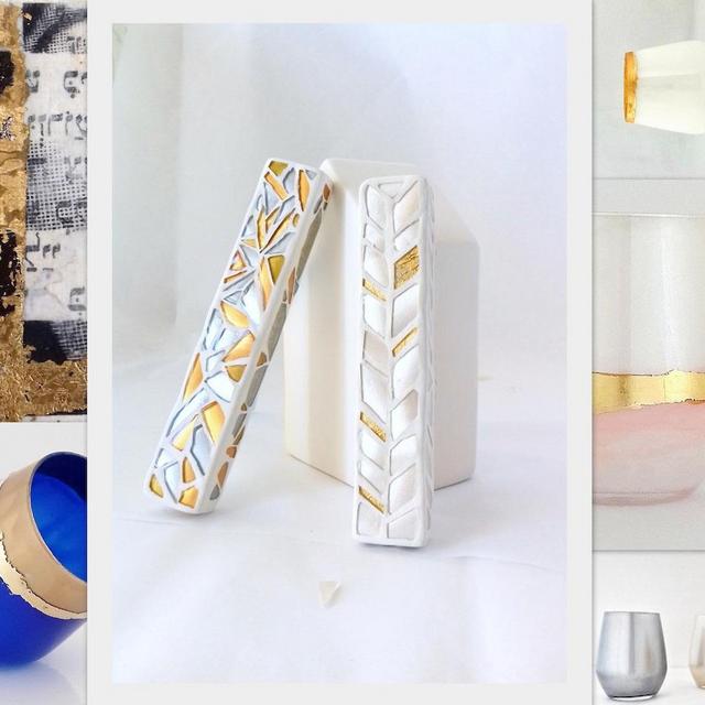 Jewish Wedding Breaking Glass Mezuzah Kit (Etsy)
