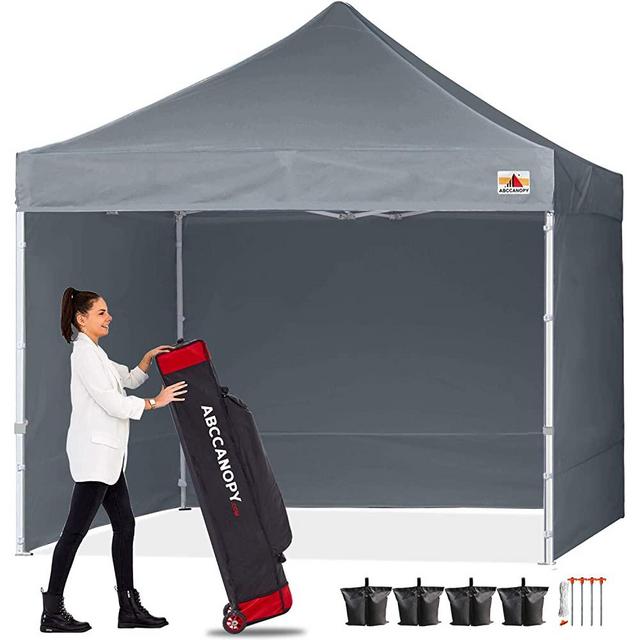 ABCCANOPY Ez Pop Up Canopy Tent with Sidewalls Commercial -Series, Gray