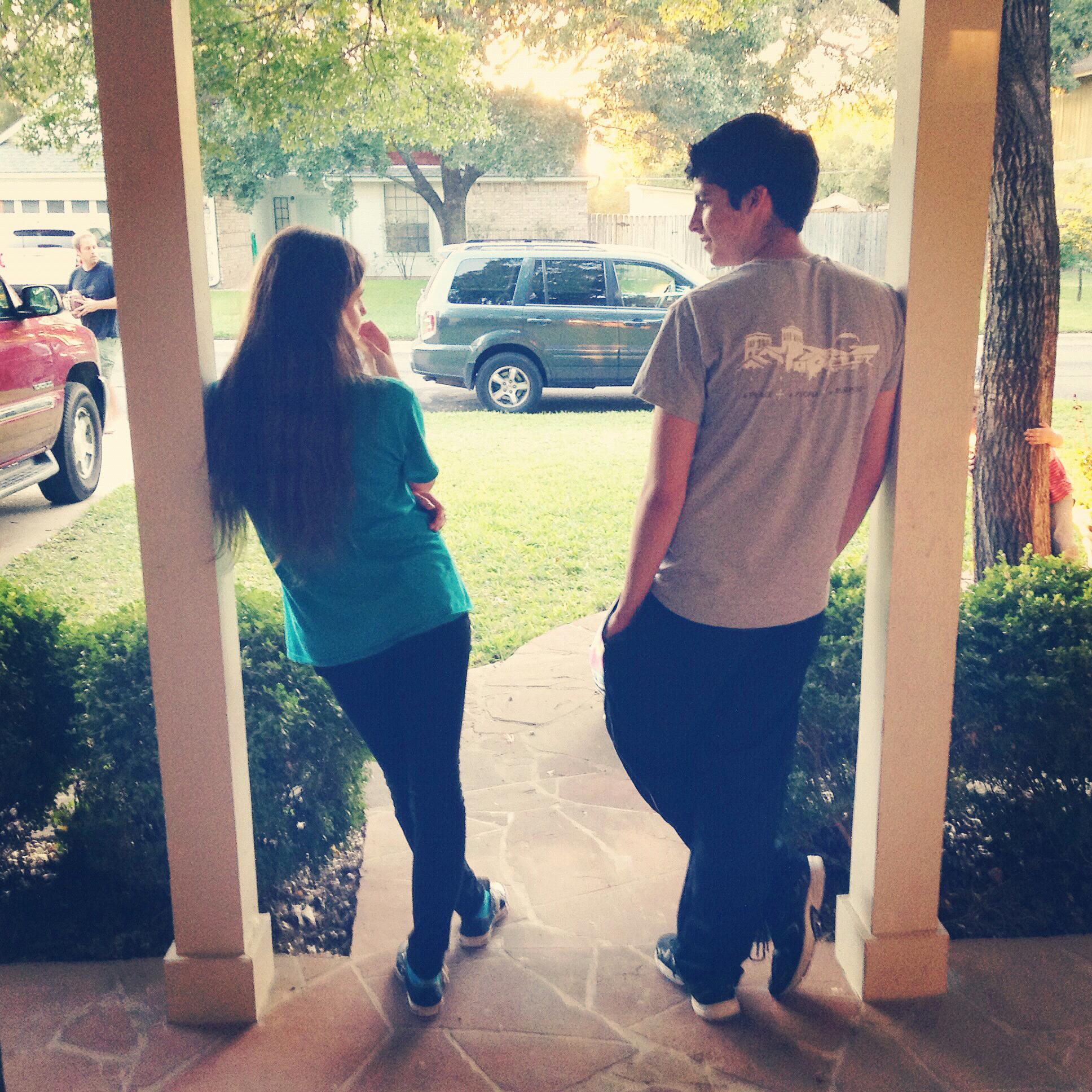 Our first date.
