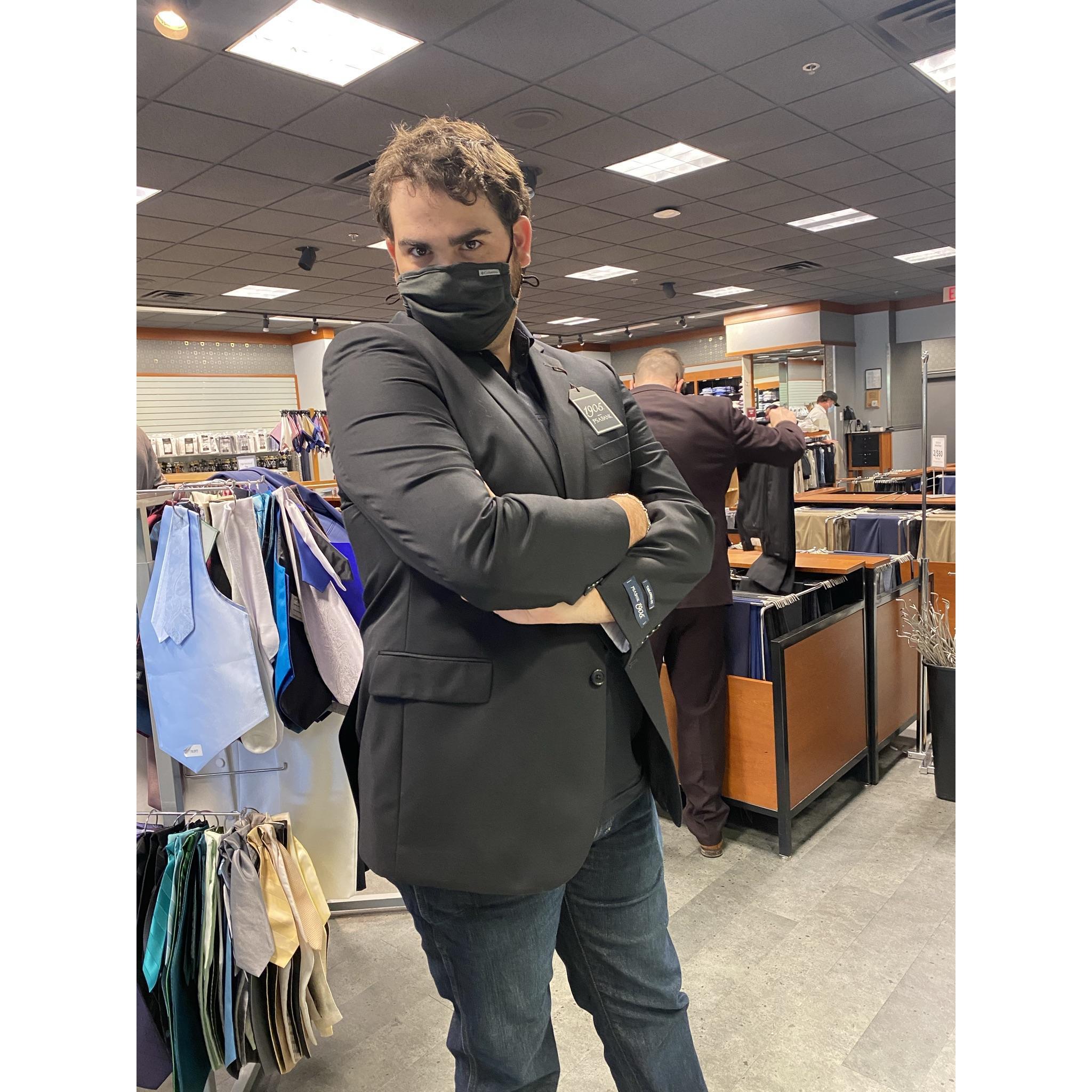 Suit shopping :)